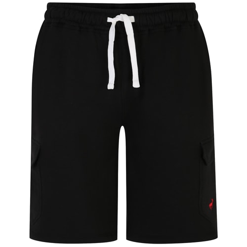 Bigdude Fleece Cargo Shorts Black